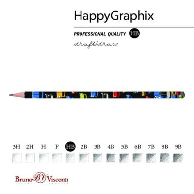 Bruno Visconti 21-0030/19 Kurşun Kalem Happy Graphix Renkli Arabalar