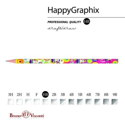 Bruno Visconti 21-0030/20 Kurşun Kalem Happy Graphix Çizgifilm Kedi