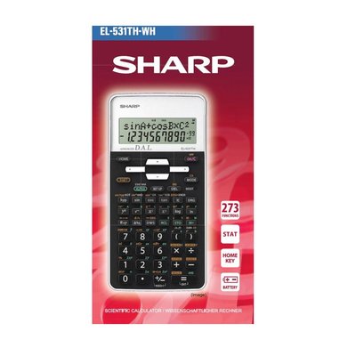 Sharp Bilimsel Hesap Makinesi Siyah Beyaz EL-531THWH Kutu