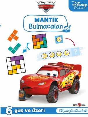 Disney Eğitsel Pixar Arabalar Çıkartmalı Mantık Bulmacaları 6+Yaş