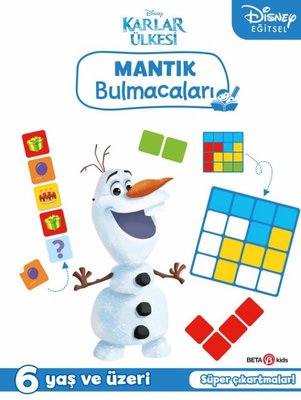 Disney Eğitsel Karlar Ülkesi Çıkartmalı Mantık Bulmacaları 6+Yaş