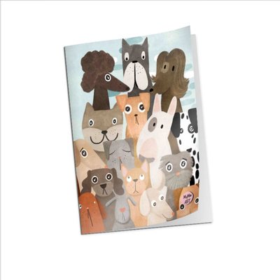 My Mia Art Karışık Köpekler 105 x 135 64 Sayfa Defter Mini