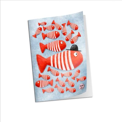 My Mia Art Kırmızı Balık 105 x 135 64 Sayfa Defter Mini