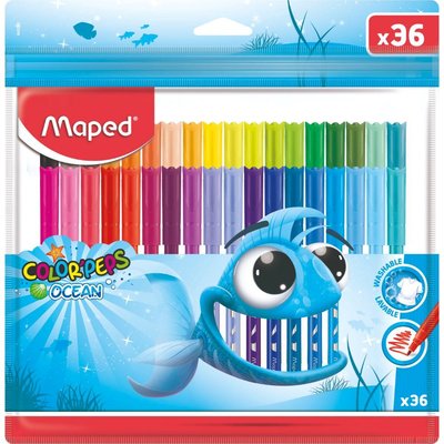 Maped Color Peps Ocean Plastik Poşet 36 lı 845725