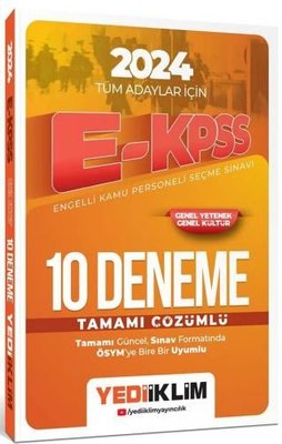 2024 EKPSS Tüm Adaylar İçin Tamamı Çözümlü 10 Deneme