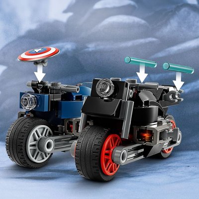 Lego Black Widow ve Kaptan Amerika Motosikletleri 76260