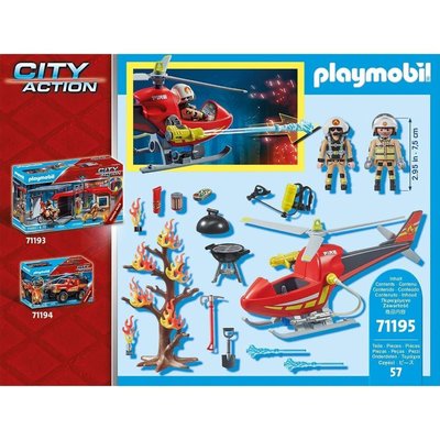Playmobil 71195 Şehir Aksiyon Yangın Helikopteri