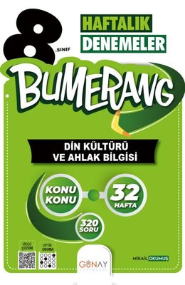 8. Sınıf Bumerang 32 Haftalık Din Kültürü Ve Ahlak Bilgisi Denemeleri