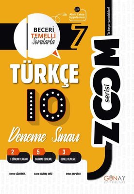 7. Sınıf Zoom Serisi 10lu Türkçe Denemeleri