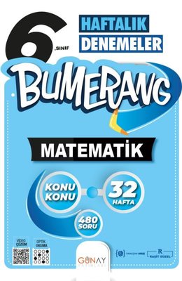 6. Sınıf Bumerang 32 Haftalık Matematik Denemeleri