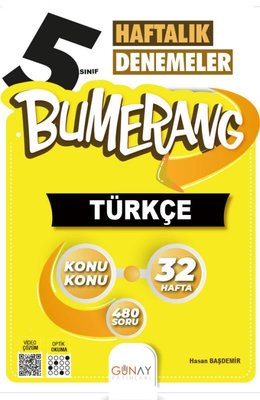 5. Sınıf Bumerang 32 Haftalık Türkçe Denemeleri