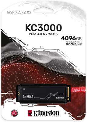 Kingston KC3000 SKC3000D/4096G PCI-Express 4.0 4 TB M.2 SSD