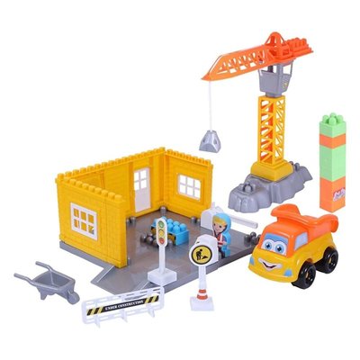 Ogi Mogi Toys İnşaat Bloklar ve Vinç 44 Parça