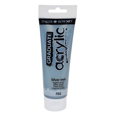Daler Rowney Akrilik Boya 120ML Silver Imit | D&R
