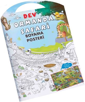Dev Ormanda Safari - Boyama Posteri