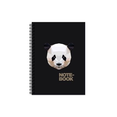 Keskin 1724 100 Yaprak  Kareli Spr.Sert Kapak  Jungle Defter - Panda