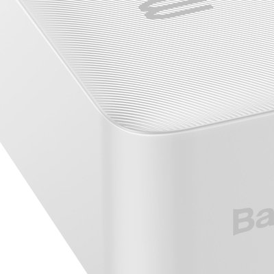 Baseus Bipow Overseas Edition Dijital Ekranlı 20W 30.000 mAh Powerbank Beyaz