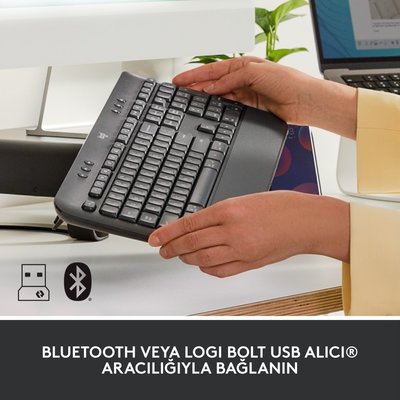 Logitech Signature K650 Tam Boyutlu Kablosuz Türkçe Q Klavye - Siyah