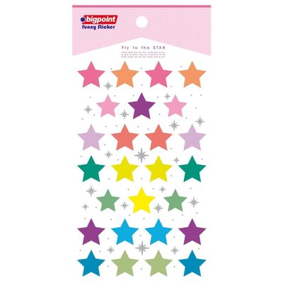 Bigpoint 851-47 Sticker Uçan Yıldızlar