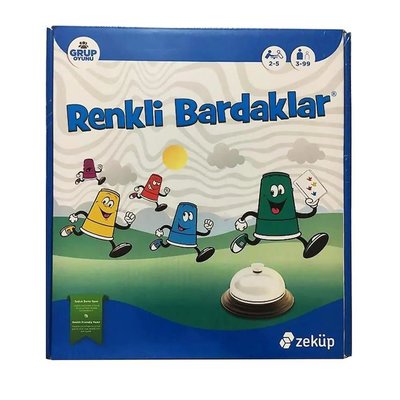 Zeküp Renkli Bardaklar Zeka Oyunu