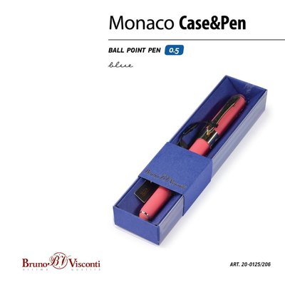 Bruno Visconti 20-0125/206 Monaco Tükenmez Kalem -Mavi-05 Mm. Kutulu - (Mercan Gövde Mavi Kutu)