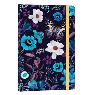 Victoria'S Journals 3454 Karizma Sert Kapak Lastikli Defter  9X14 Cm 80Gr Krem 96 Yp Çizgili