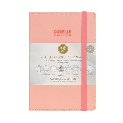 Victoria'S Journals 5502  Copelle Gold Bujo Defter  14X20 Cm 57 Gr Krem 152 Yp Pembe  Nkt