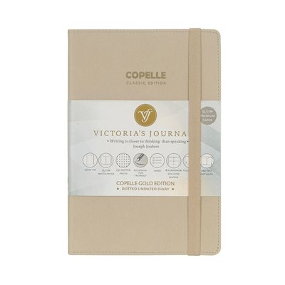 Victoria'S Journals 5503  Copelle Gold Bujo Defter  14X20 Cm 57 Gr Krem 152 Yp Bej  Nkt
