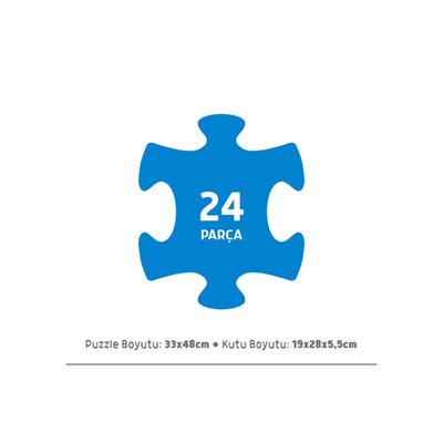 Blue Focus Puzzle 24 Parça Taşıtlar BF309