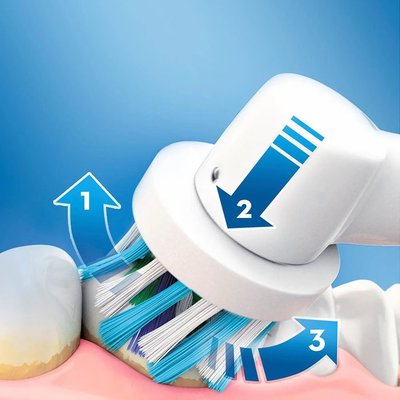 Oral-B Vitality 100 Quadrant Timer Cross Action Şarjlı Diş Fırçası Mavi - Kutulu