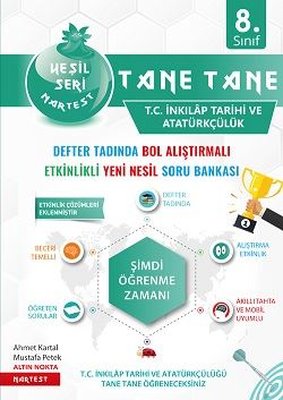 8. Sınıf Yeşil Tane Tane T.C. İnkılap Tarihi Ve Atatürkçülük Soru Bankası