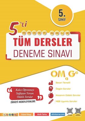 5. Sınıf Omage Gold Tüm Dersler Deneme Sınavı