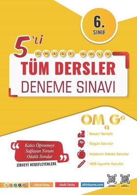 6. Sınıf Omage Gold Tüm Dersler Deneme Sınavı