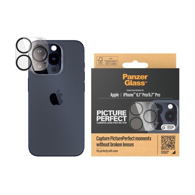 PanzerGlass PP Plate iPhone 15 Pro/15 Pro Max, Kamera Koruyucu