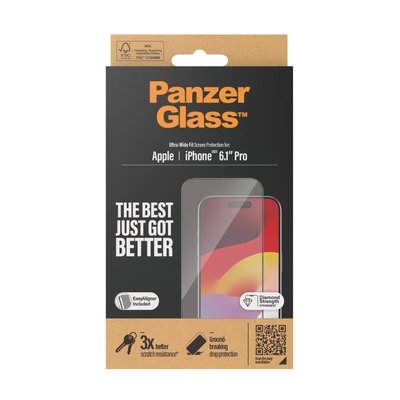 PanzerGlass iPhone 15 Pro UWF wA, Ekran Koruyucu