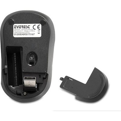 Everest SM-804 Siyah-Mavi Wireless Optik Mouse