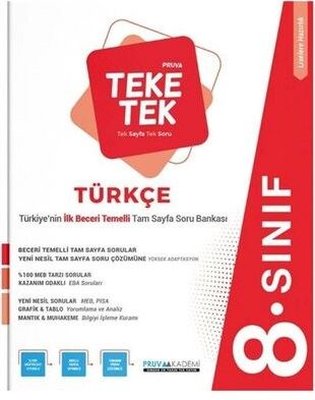 8. Sınıf Türkçe Teke Tek Soru Bankası