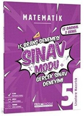 5. Sınıf Matematik Sınav Modu 15 Deneme