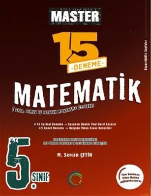 5. Sınıf Master 15 Matematik Denemesi