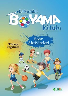 Spor Aktiviteleri - Etkinlikli Boyama Kitabı - Türkçe - İngilizce