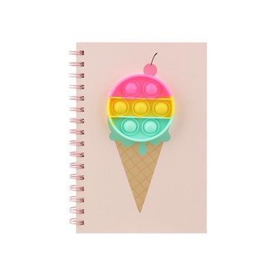 A5 Push Pop Bubble Dondurma Spiralli Defter