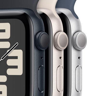 Apple Watch SE 2 2023 GPS 40mm Gece Yarısı Alüminyum Kasa ve Spor Kordon Akıllı Saat