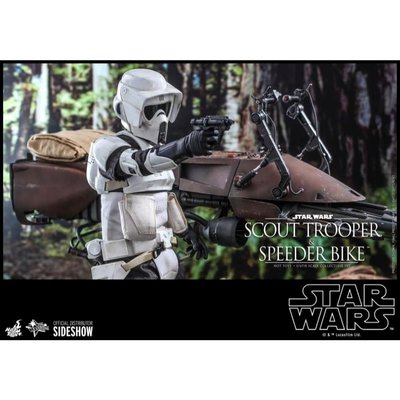 Hot Toys Scout Trooper and Speeder Bike (ROTJ) Sixth Scale Figure Set