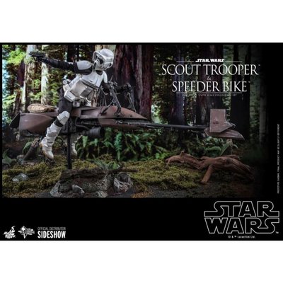 Hot Toys Scout Trooper and Speeder Bike (ROTJ) Sixth Scale Figure Set