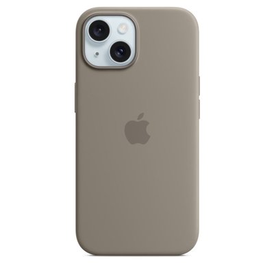 Apple iPhone 15 için MagSafe özellikli Silikon Kılıf - Kil Rengi - MT0Q3ZM/A