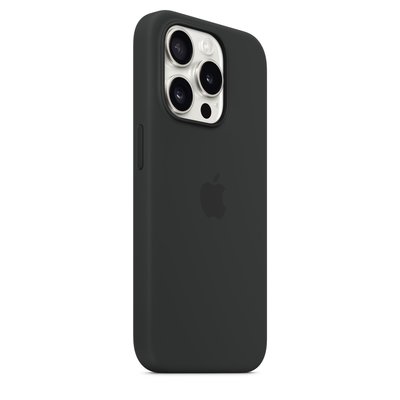 Apple iPhone 15 Pro için MagSafe özellikli Silikon Kılıf - Siyah - MT1A3ZM/A