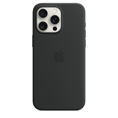 Apple iPhone 15 Pro Max için MagSafe özellikli Silikon Kılıf - Siyah - MT1M3ZM/A