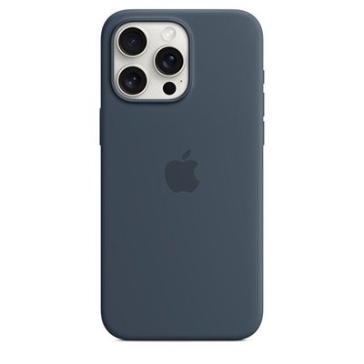 Apple iPhone 15 Pro Max için MagSafe özellikli Silikon Kılıf - Fırtına Mavisi - MT1P3ZM/A