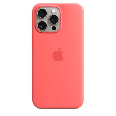 Apple iPhone 15 Pro Max için MagSafe özellikli Silikon Kılıf - Guava - MT1V3ZM/A