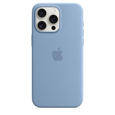 Apple iPhone 15 Pro Max için MagSafe özellikli Silikon Kılıf - Buz Mavisi - MT1Y3ZM/A